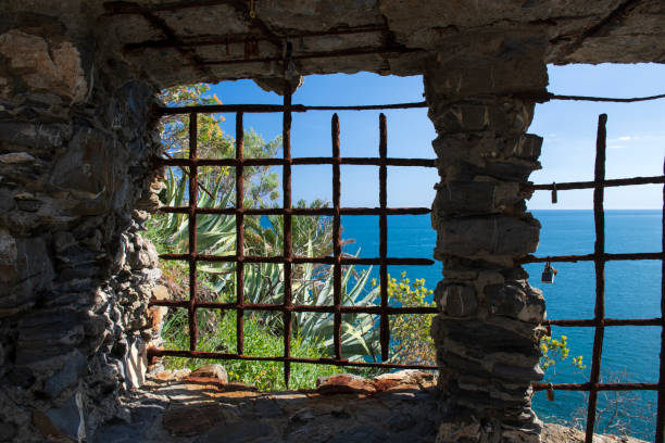 istock Eroded window on hilltop at Monterosso al Mare 1218820785