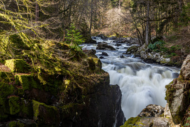 istock Black Linn falls scottish highlands long exposure 1218825076