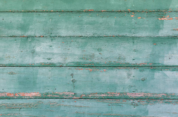 istock Old wooden boards painted in cyan 1218826201
