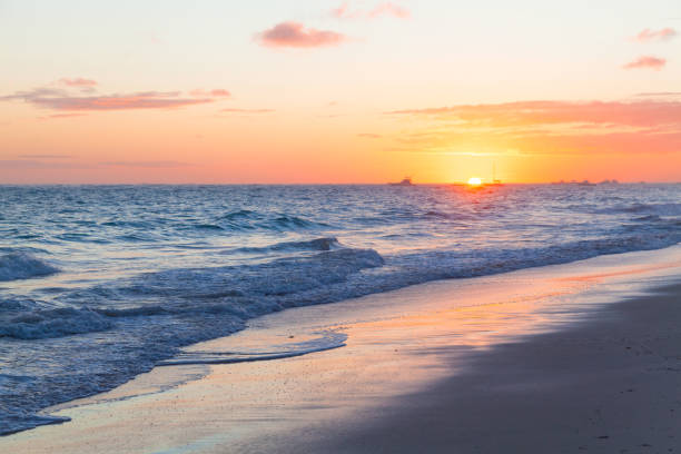istock Sunrise seascape at Bavaro beach 1218826401