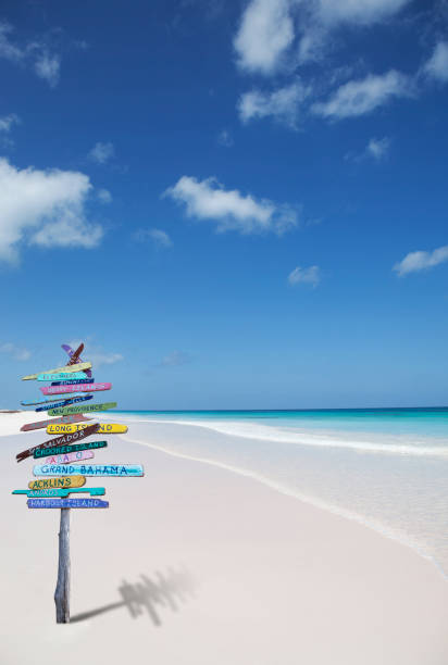 istock Bahamas Beach Sign 1218826447