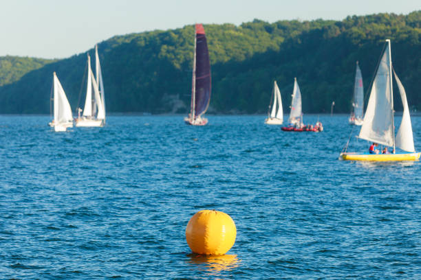 istock Yachts on sea 1218827913