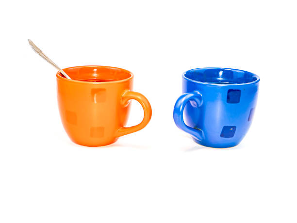 istock Tea cup with a drink on a white background. 1218829187