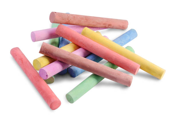 istock A pile of colored chalks on white. 1218834531