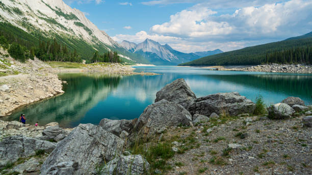 istock medicine lake, Jasper, Canada 1218835055