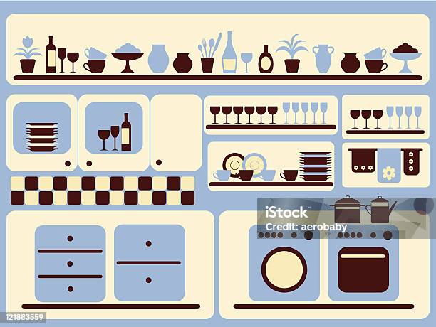 キッチンインテリアベクトルイラスト - グラスのベクターアート素材や画像を多数ご用意 - グラス, テーブル, 家の中