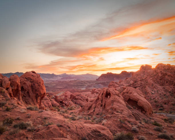 istock sunset at valley of fire-USA 1218836560