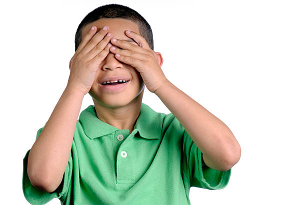 istock Boy Covering His Eyese 121884045