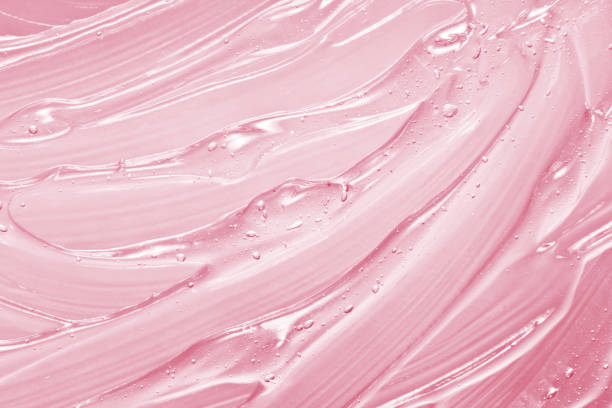 istock Pink cosmetic gel texture 1218843676