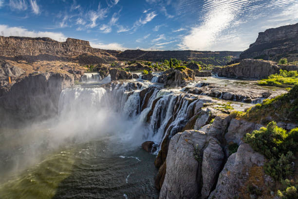 ショショーン フォールズ アイダホ - snake river canyon ストックフォトと画像