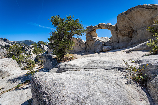 A natural limestone rock arch known locally as \