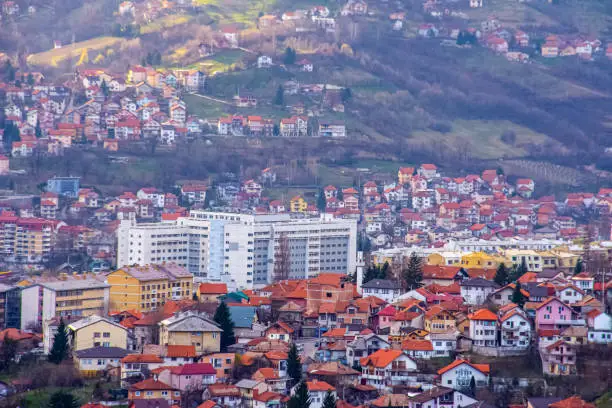 Photo of Cityscape of Sarajevo a capital city of Bosnia and Herzegovina