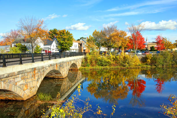 Autumn in Rochester, New Hampshire Rochester is a city in Strafford County, New Hampshire, United States. new hampshire stock pictures, royalty-free photos & images