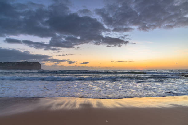 istock Sunrise Seascape and Cloudy Sky 1218852331