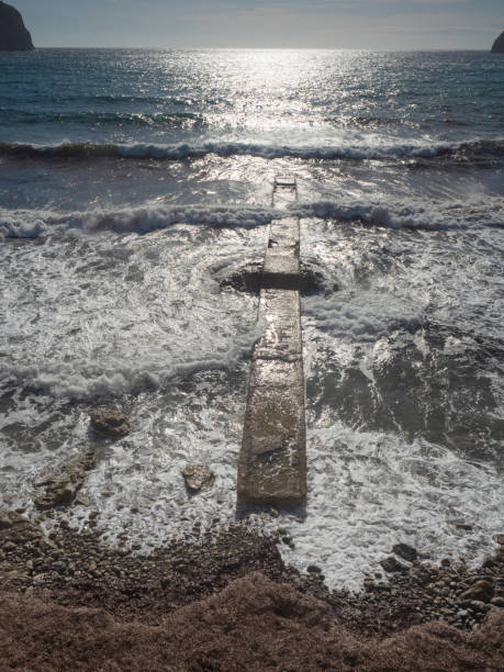 istock Mediterranean Beach Stony beach. Morning. Sea. Beach. 1218852364