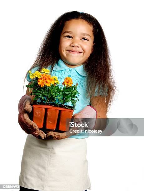 Little Paisajista Foto de stock y más banco de imágenes de 4-5 años - 4-5 años, Africano-americano, Alegre