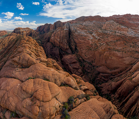 Aerial outside St. George Utah in United States, Utah, Dammeron Valley