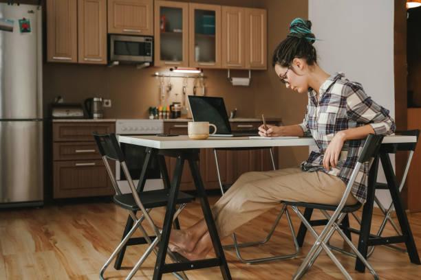 istock The ability to work without leaving home. 1218869199