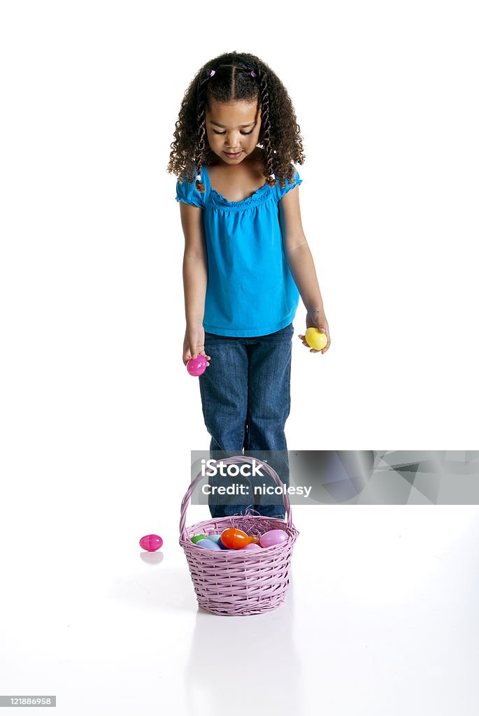 Ragazza di Pasqua - Foto stock royalty-free di 4-5 anni