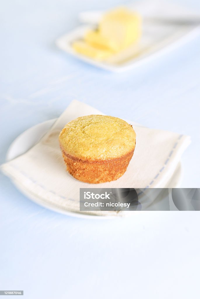 Maisfladen Muffin - Lizenzfrei Maisbrot Stock-Foto