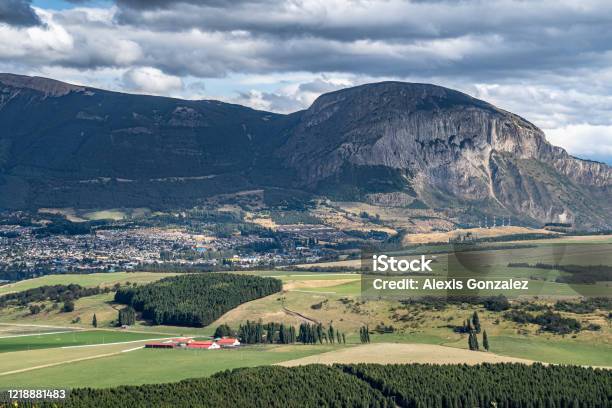 Mackay Hill In Coyhaique Southern Chile Stock Photo - Download Image Now - Agricultural Field, Beauty, Beauty In Nature