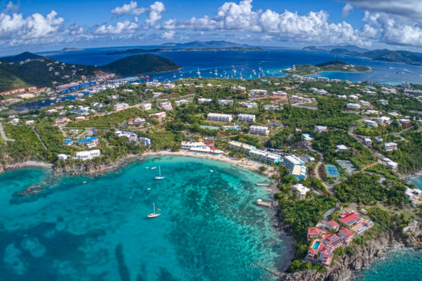 istock Public Beach near Red Hook, US virgin Islands 1218884768
