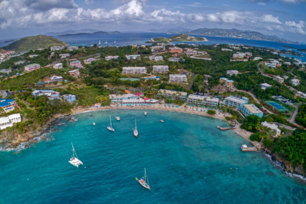 istock Public Beach near Red Hook, US virgin Islands 1218885357