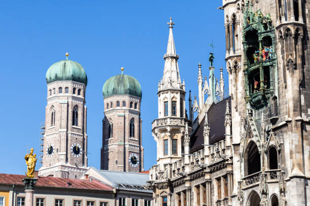 istock View on landmarks of Munich at Marienplatz 1218888195