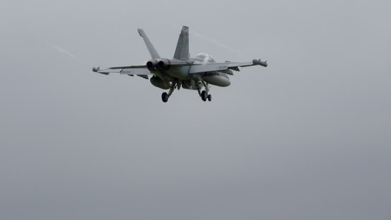 F/A 18 Hornet Field Carrier Landing Practice-Naval Air Facility Atsugi