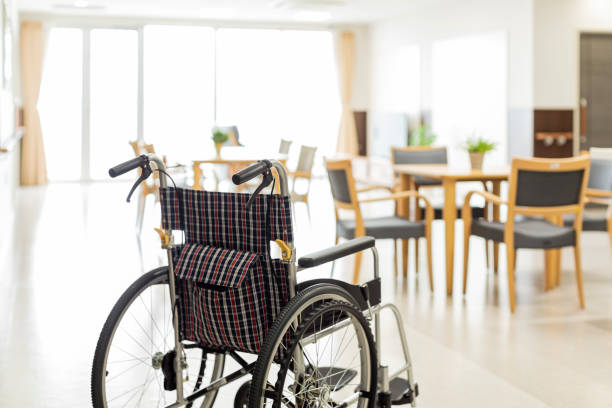 Care facility Facility medical supplies wheelchair medical equipment nursing home stock pictures, royalty-free photos & images