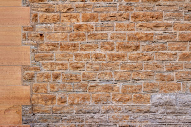 istock 19th century limestone block wall texture with beaded mortar 1218894570