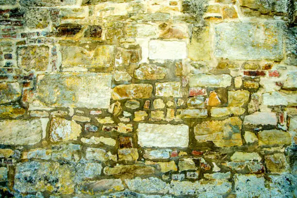 old, medieval abbey wall