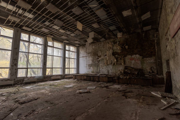 istock Operating room in abandoned hospital in Pripyat, Chernobyl Exclusion Zone 1218903877