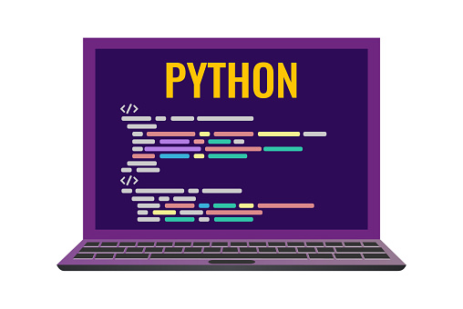 Ordinateur Portable Avec Un Python De Langage Informatique De Code ...
