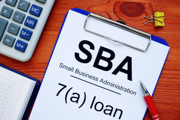 istock SBA 7a loan empty form for filling in. 1218907296