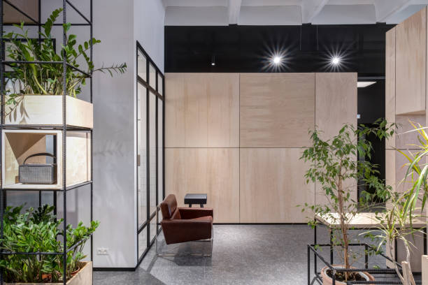 istock modern loft office interior with furniture 1218907455