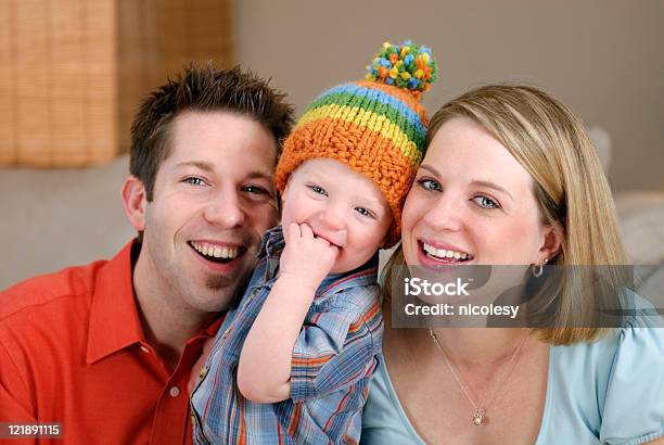 Happy Family Stock Photo - Download Image Now - Adult, Baby - Human Age, Blond Hair