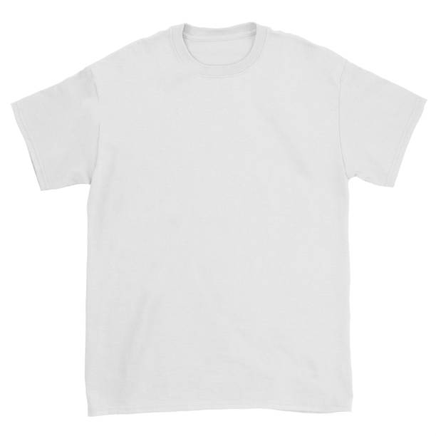 istock White t-shirt on a white background with a clean surface for advertising 1218914596
