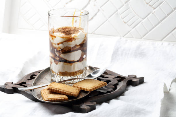 istock Vegan Tiramisu with Soy Yogurt and Coconut Sugar 1218916098