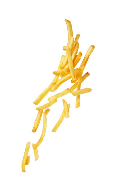 istock French fries flying isoalated 1218916194