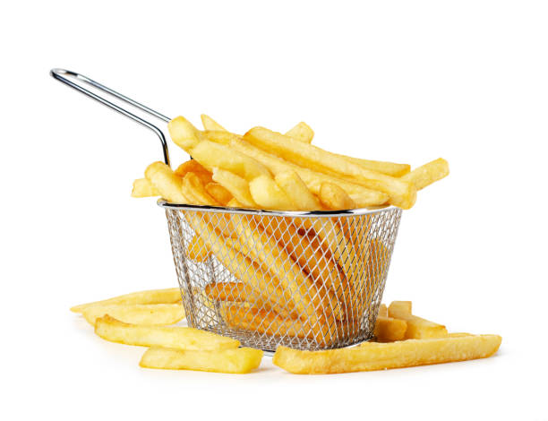 istock French fries in metal wire basket 1218916196