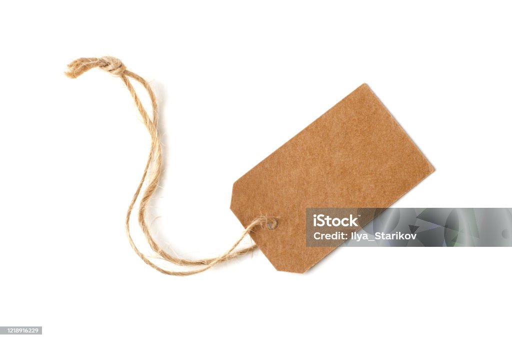 Carton Tag Carton Tag For Gift Box With Space For Text On White Background Stock ...