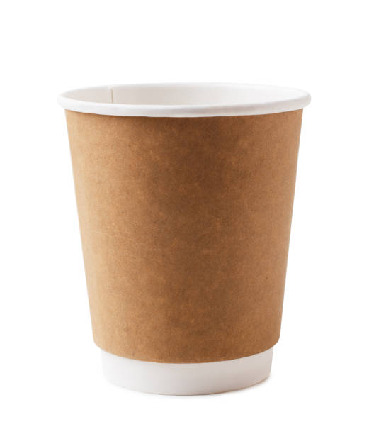 istock Recycling paper glass for drinks isolated 1218916260