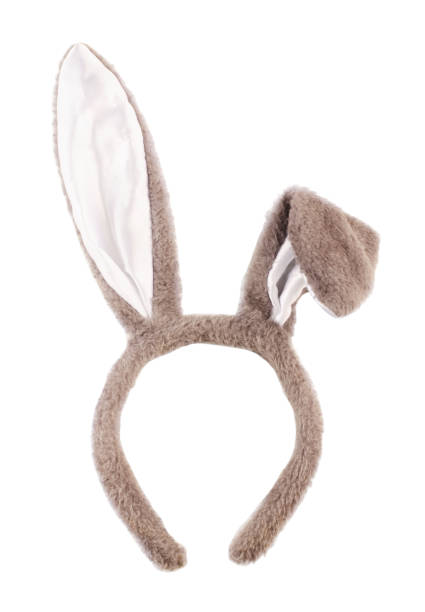 istock Easter gray rabbit fancy dress ears 1218916266