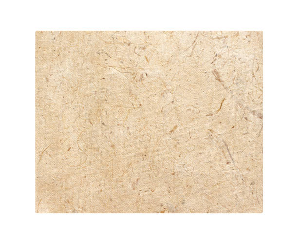 istock Brown sa paper texture or mulberry paper square shape isolated on white background 1218920412