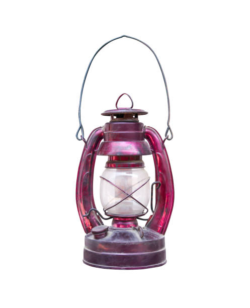 istock Vintage red oil lantern  isolated on white background , clipping path 1218921146