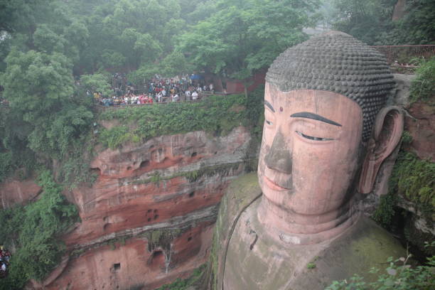 istock Leshan Grand Buddha in Sichuan, China 1218922993