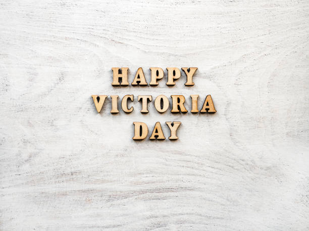 Victoria Day. Beautiful greeting card. Close up Victoria Day. Beautiful greeting card. Close-up, view from above. National holiday concept. Congratulations for family, relatives, friends and colleagues victoria day canada photos stock pictures, royalty-free photos & images