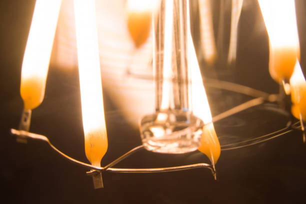 istock Macro close-up of a LED bulb light 1218925047