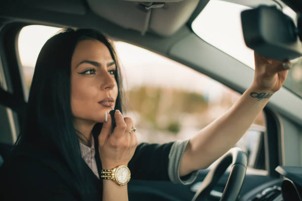 istock Woman behind the wheel 1218926408